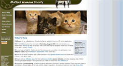 Desktop Screenshot of milfordhumane.org